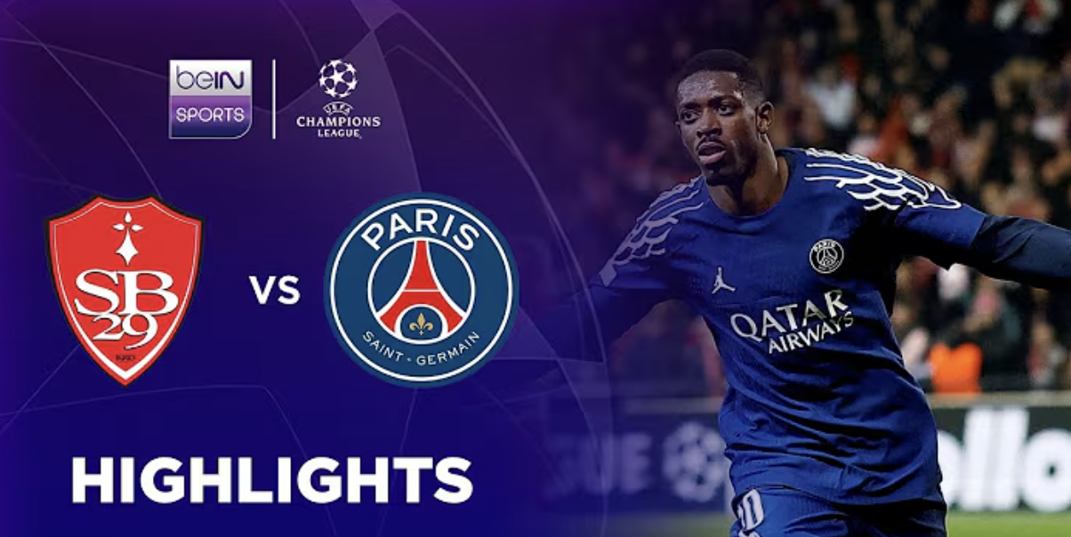 Brest 0-3 PSG | Champions League 24/25 Match Highlights